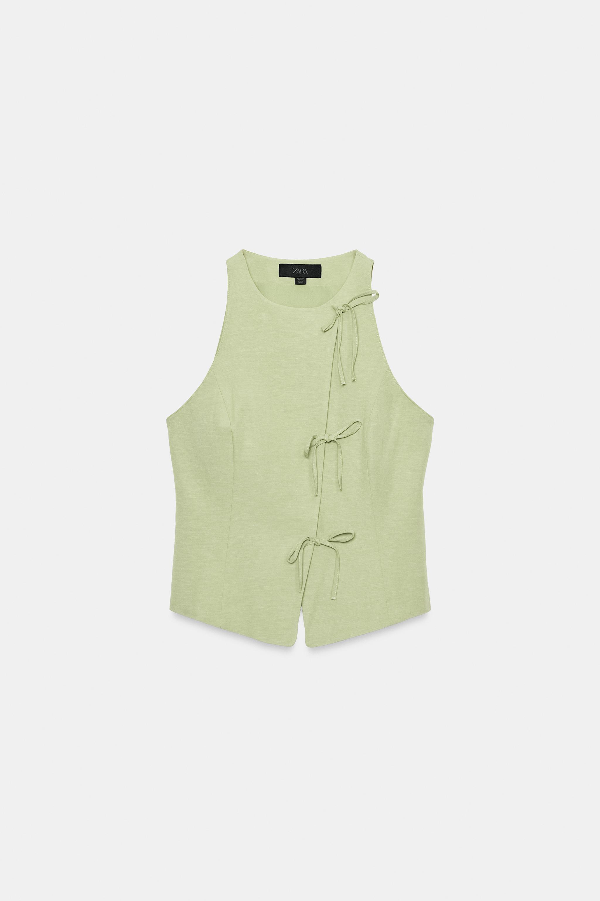 TIED HALTER TOP